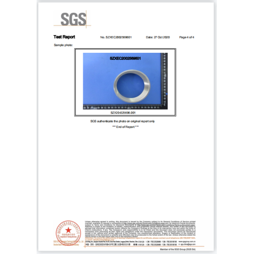 Verification of conformity  SGS products