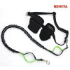 Hands Free Reflective Bungee Dog Leash with 2 Zipper Pouch and Bottle Holder Bag