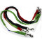 Dual Handle Bungee Reflective Colorful Nylon Dog Leash Manufacturer