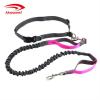 Dual-Handle Reflective Stitching Attach Training Pouch Bungee Leash