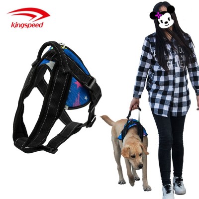 Comfortable Reflective Dog Harness Vest with Elastic Padded Handle