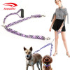 PU Leather Dual Dog Leashes with Soft Handle