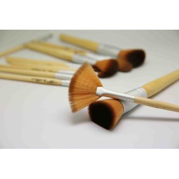 Wholesale private label champagne gold beauty needs makeup brush set