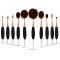 Best Natural Looking Makeup kit Oval Cosmetic Toothbrush-Shaped Foundation Powder Brush Blend Tools