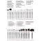 free shipping New Arrival make up brush Tooth Brush Style Oval makeup brush