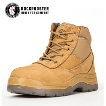CORTEZ---ROCKROOSTER AK Series Men's work boots Zip sided water proof boots with steel toe cap