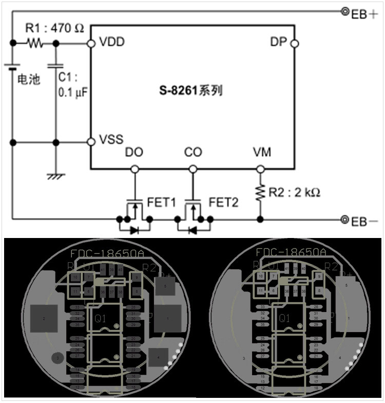 1S1P锂电池电路图