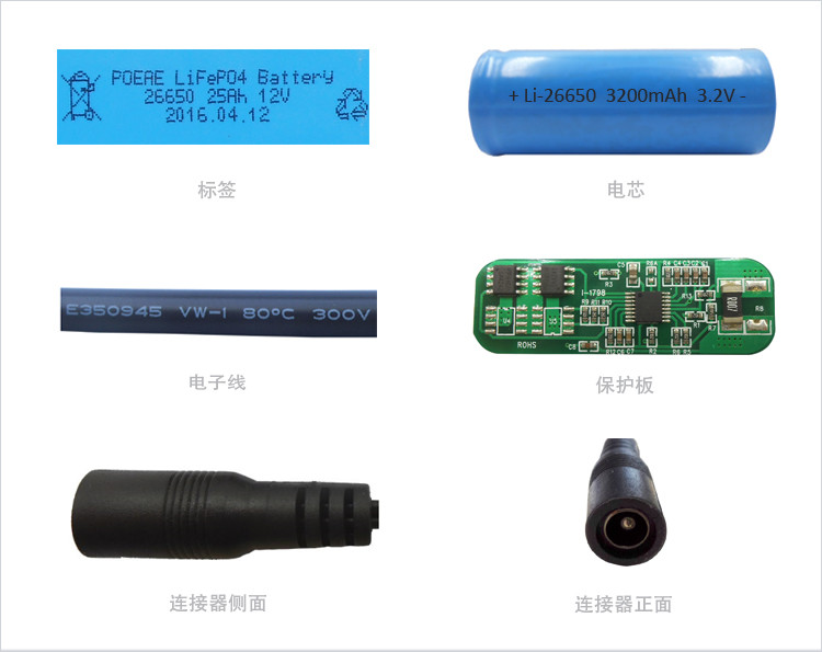 25Ah磷酸铁锂电池细节图