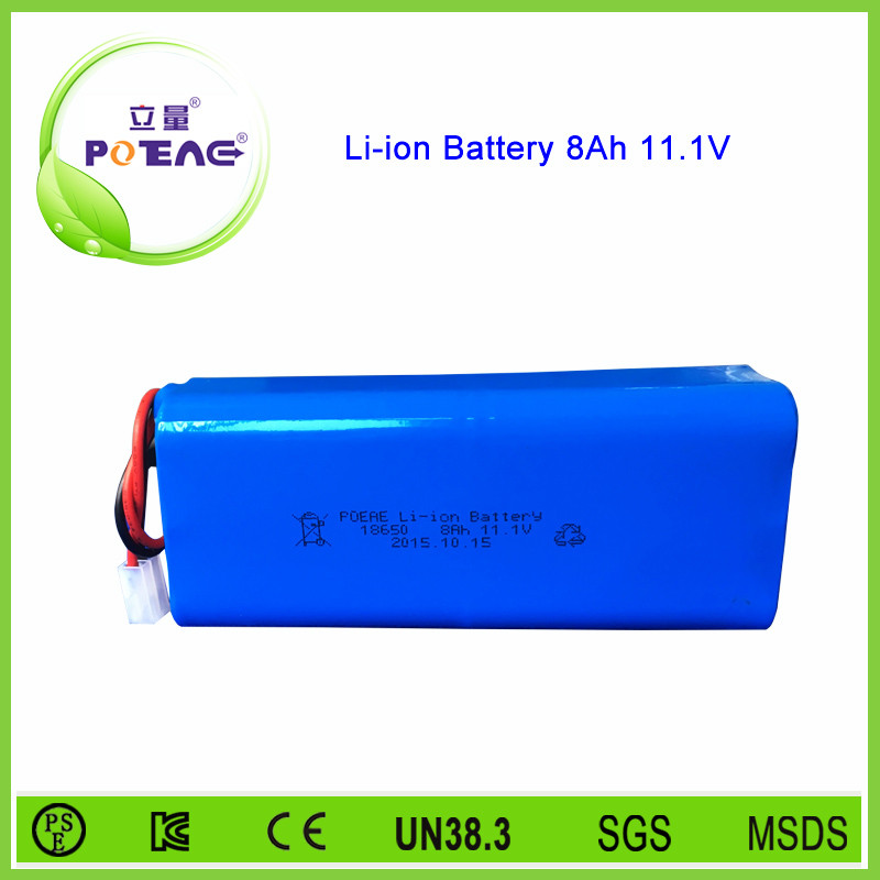 12v 8000mah 18650 3s4p liion power battery pack for burglar alarm