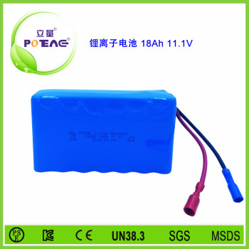 11.1V ICR18650 18Ah锂电池组