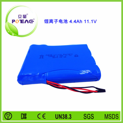 11.1V ICR18650 4400mAh锂电池组
