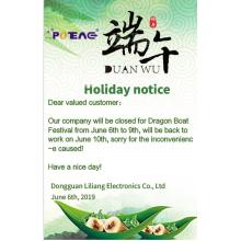 Our company will be closed from Dragon Boat Festival