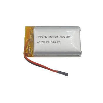 Rechargeable 103450 3.7v 1800mah li-polymer battery for heated gloves