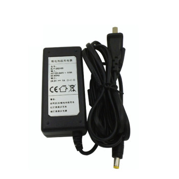 Lithium battery 24v ac power adapter 100v-240v dc 25.2v 1a made in Dongguan