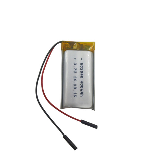 602040 3.7v 400mah rechargeable lithium polymer battery for rc cars helicopter manufacturer in China