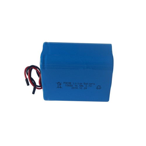 1S6P 3.7V 15.5Ah rechargeable lithium battery pack for fishing light ecg monitor Shenzhen
