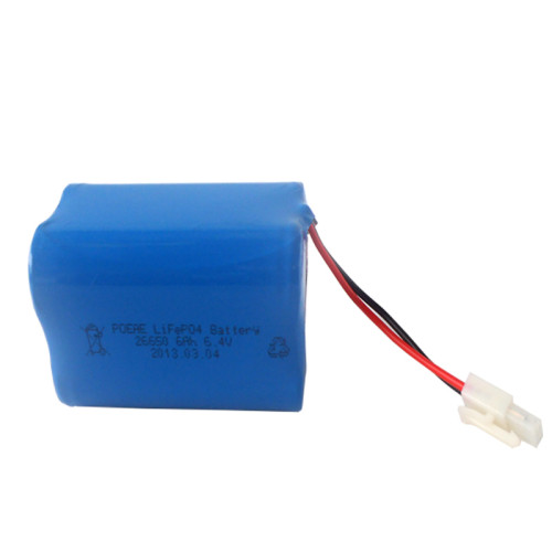 High performance 6.4v 6000mah lfp lithium ion battery pack for solar outdoor light USA