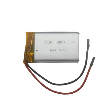 3.7v 800mah flat rechargeable lipo battery for car remote control/gps tracker in Franch