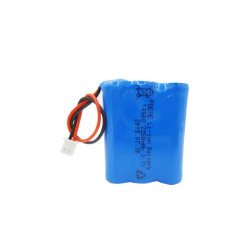 2250mah 3.7v 14500 li-ion rechargeable battery pack for camping lantern emergency light China