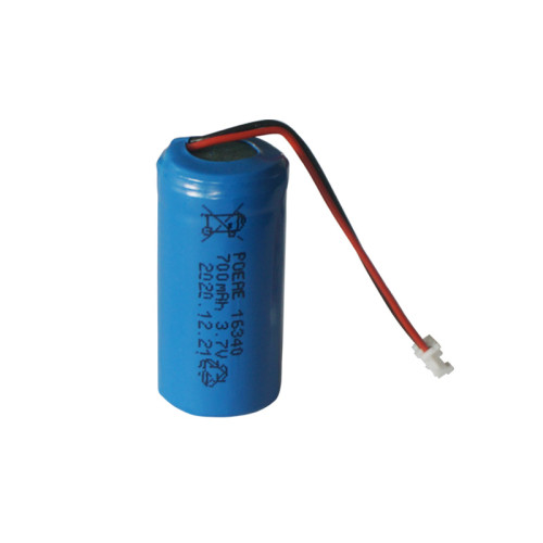 rechargeable small 16340 3.7v 700mah lithium ion battery for toy