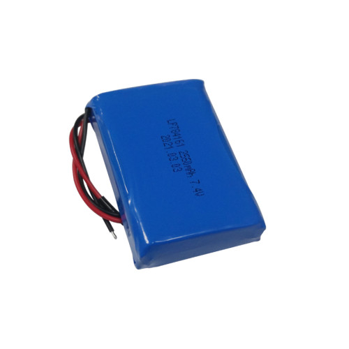 customized 784161 rechargeable 2s lipo battery pack 7.4v 2250mah