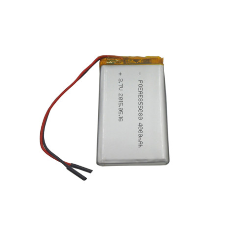 Prismatic rechargeable 855080 3.7v 4000mah lipo battery with PCB for long service life