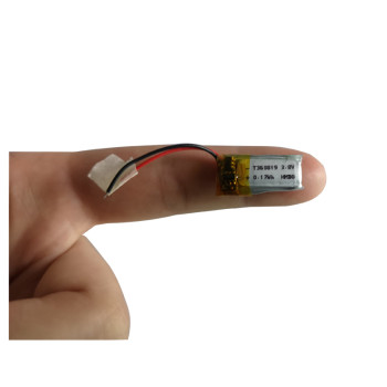 rechargeable 360819 3.7v 45mAh small finger size lipo battery for wireless earphone