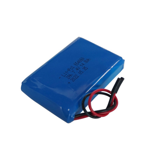 2s 654060 7.4v 2000mah rechargeable li ion polymer battery with pcm and wire