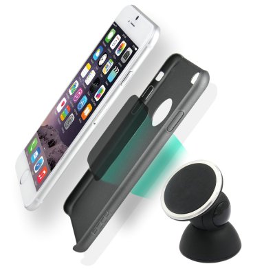 Universal Suction Cup Cradle Less Magnetic Mount Cell Phone Holder