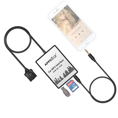 Car Digital CD Music Changer USB SD MP3 for New Ford Quadlock Fakra 12 Pin