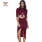 Women One Piece Slim Fit Bodycon Midriff-Baring Design Knitting Dress For Ladies China