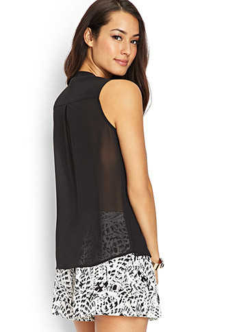 Casual Openwork Blouse