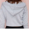 Fashion Sportswear Long Sleeve Pullover Gray Hoodies for Women China