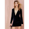 A_FOREVER_FAIRNESS Fashion V Neck Long Sleeve Sexy Ladies Bodycon Dress Sexy Velvet Night Dress For Women
