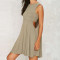 AFF Engagement Dress Design 95% Cotton 5% Spandex Casual Loose Sleeveless Short Dress