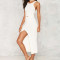 AFF Sexy Pictures Of Girls Without Dress Long Sleeveless White Maxi Knitted Cotton
