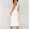 AFF Sexy Pictures Of Girls Without Dress Long Sleeveless White Maxi Knitted Cotton