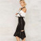 AFF New Model Sexy Women Bodycon Skirt Latest Long Skirt Design Black Pu Leather Skirt Design For Fashion Women