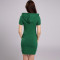 AFF Latest Dress Designs Pure Color Green New Style Dress Short Sleeve Casual New Ladies Dress For Fashion Women