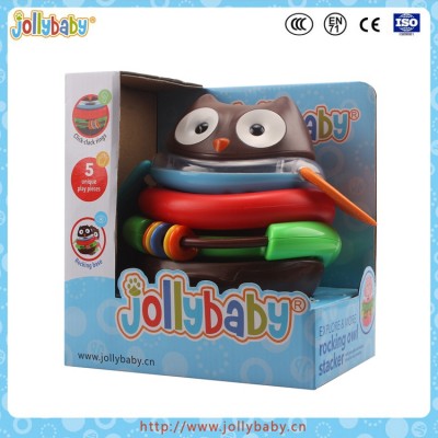 Jollybaby 2016 New Arrival Super Cute Explore Owl Baby Rocking Toy