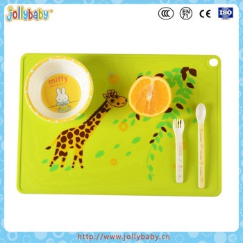 Dongguan Jollybaby Food Grade And Eco-friendly Baby  Silicone Placemat