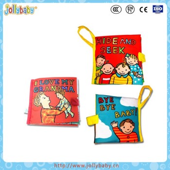 Australia Brand Jollybaby Baby Early Educational Durable And Soft Learning Cloth Book