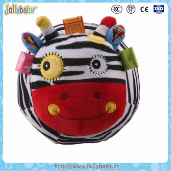 Jollybaby Custom Promotional Baby Bounce Soft Plush Donkey Animals Ball Toy