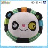 Embroidery eye bouncing plush toy with little bell inside