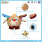 Sozzy animal shape plush ball toy with ring bell inside