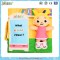 Exercising baby's ablity of operation cloth book with detachable doll