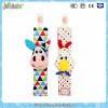 Infant baby soft knitted fuzzy rattle wristbands and rattle funny socks