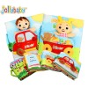 Jollybaby Cloth Book Baby Toy With Detachable And Movable Cute Dolls