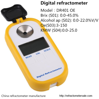 DR401 Digital Refractometer for alcohol yield