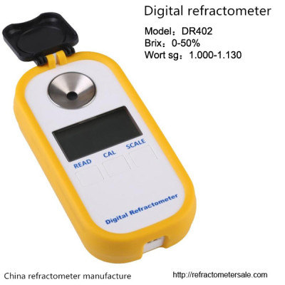 DR402 Digital Refractometer for alcohol yield Homebrewing